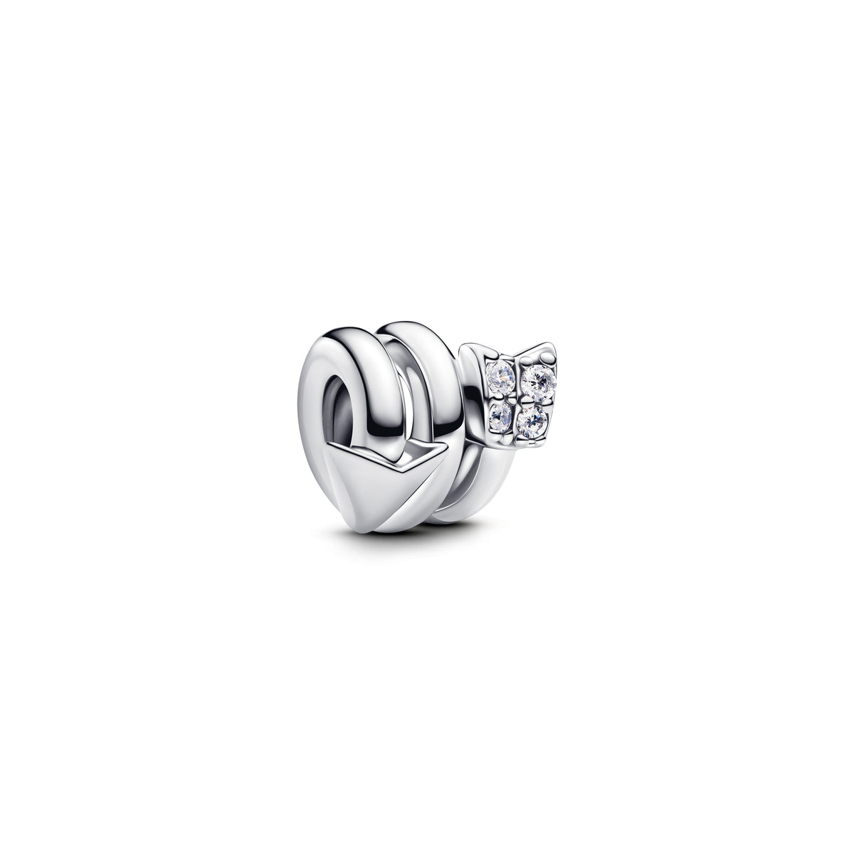 Charm – Sterling Silver – Twisting Arrow