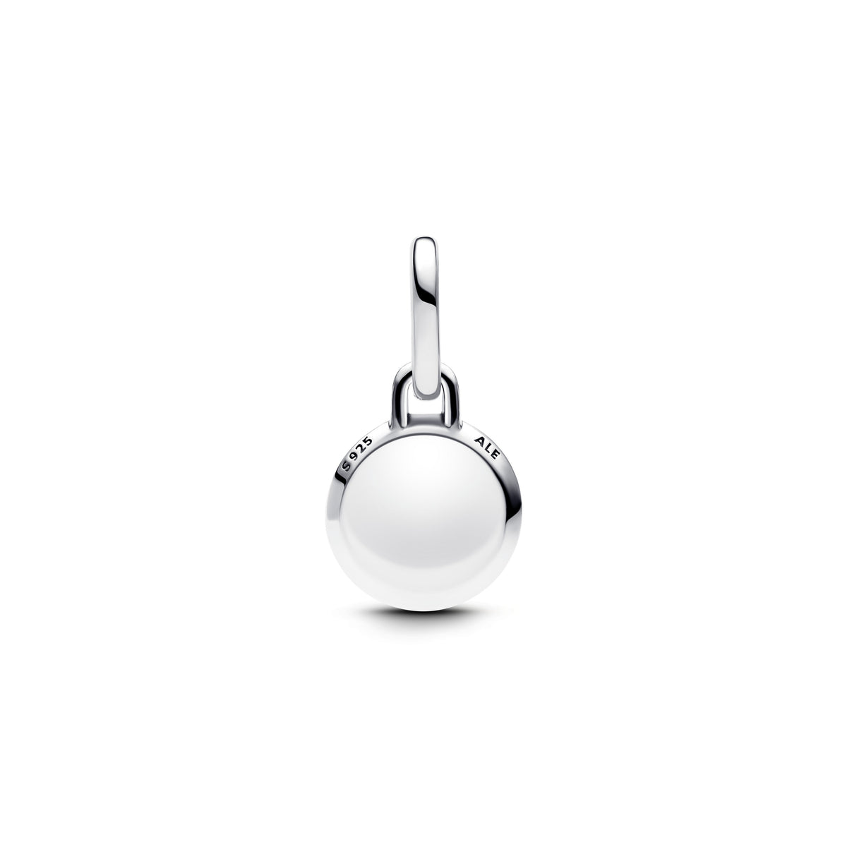 Dangle Charm – Sterling Silver – Engravable Evil Eye Murano Glass Mini