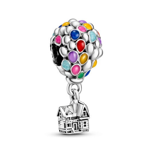 Charm – Sterling Silver – Disney Pixar Up House & Balloons