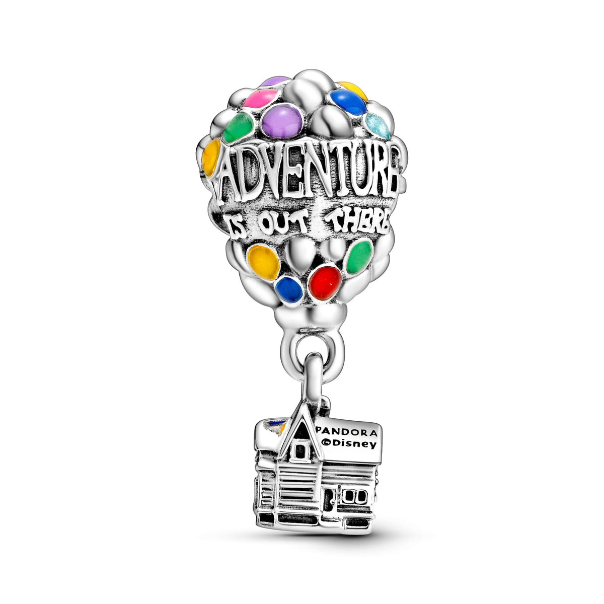 Charm – Sterling Silver – Disney Pixar Up House & Balloons