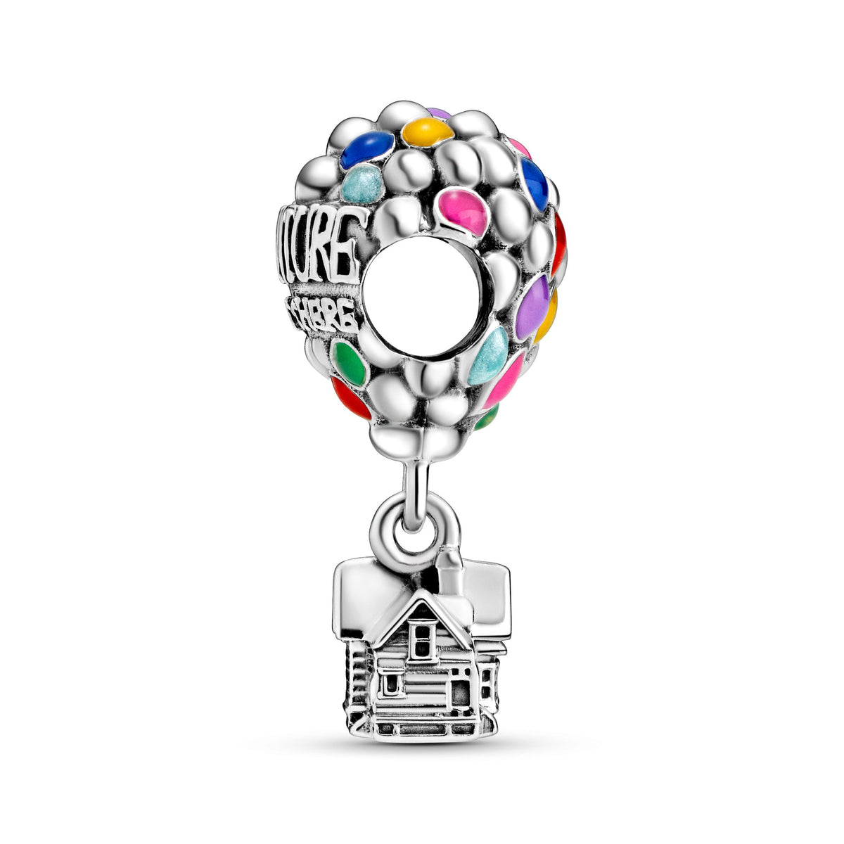 Charm – Sterling Silver – Disney Pixar Up House & Balloons