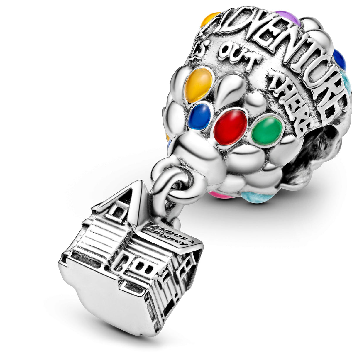 Charm – Sterling Silver – Disney Pixar Up House & Balloons