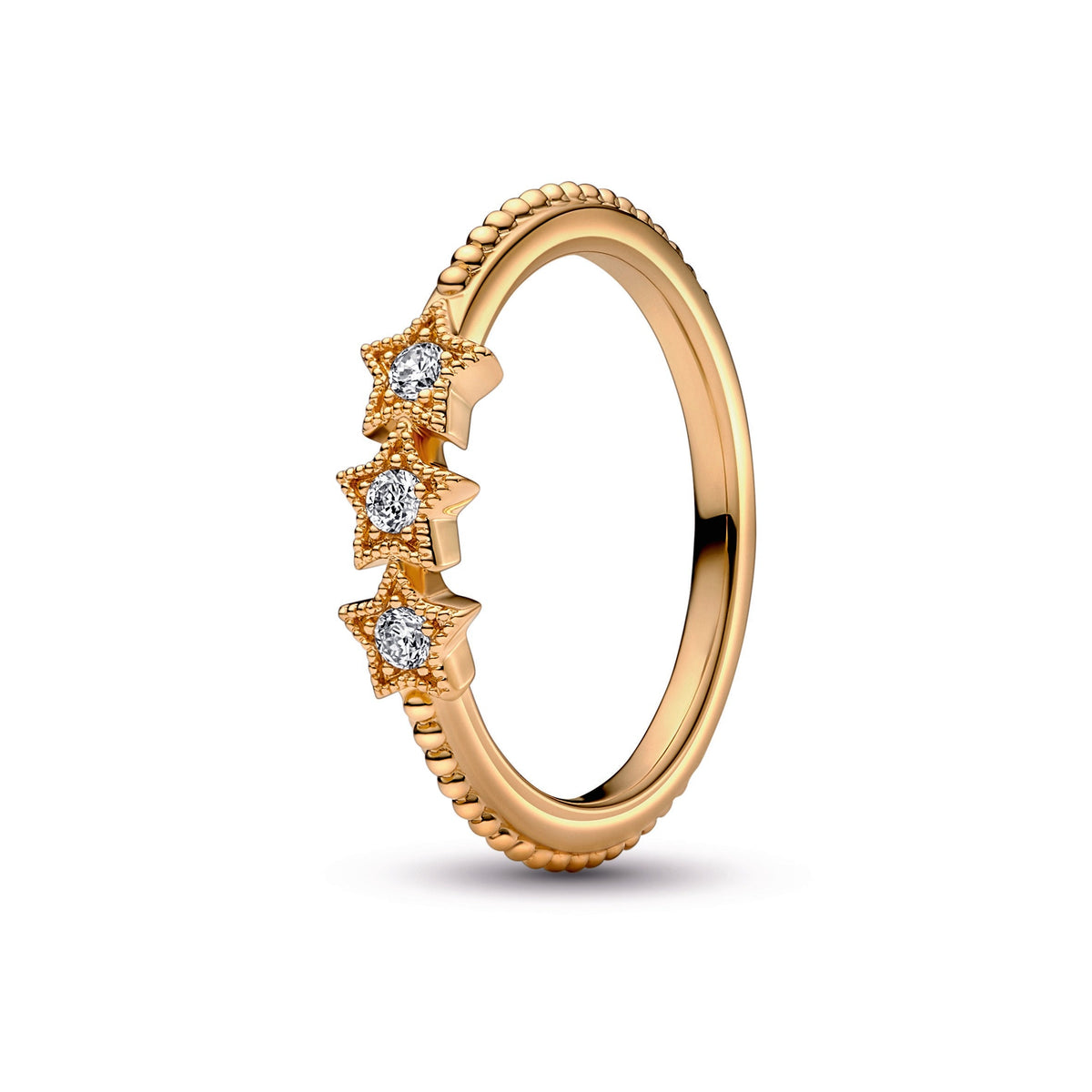 Ring – 14k Gold-Plated – Celestial Stars