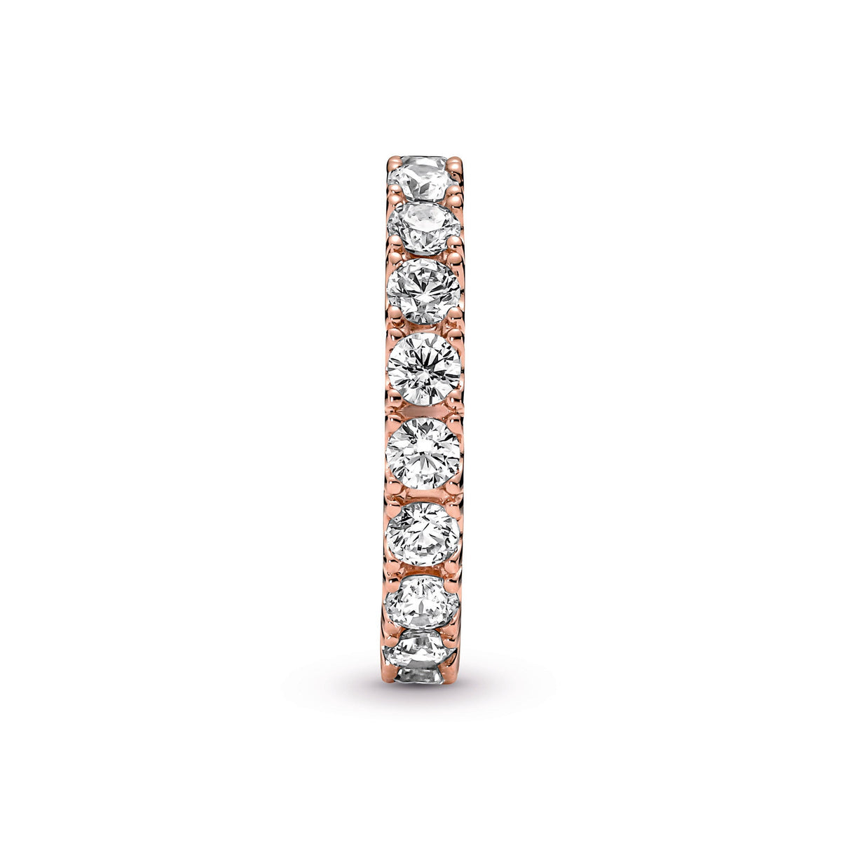 Ring – 14k Rose Gold-Plated – Sparkling Row Eternity
