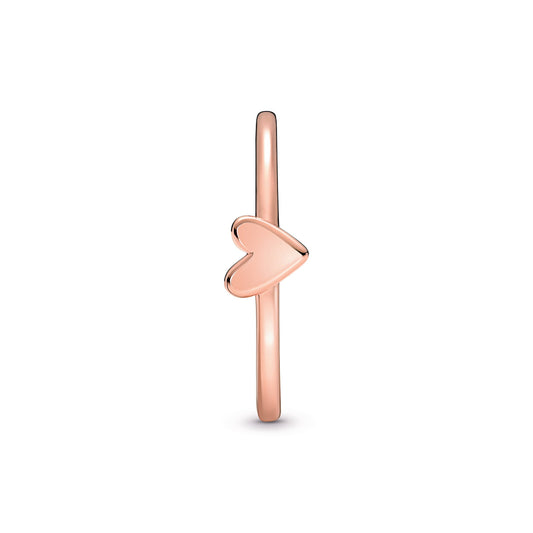 Ring – 14k Rose Gold-Plated – Freehand Heart