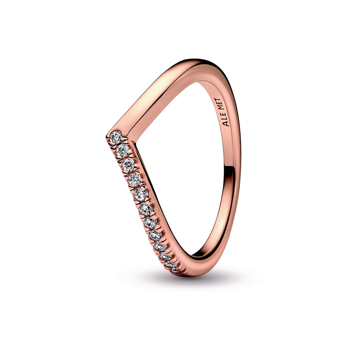 Ring – 14k Rose Gold-Plated – Pandora Timeless Wish Half Sparkling