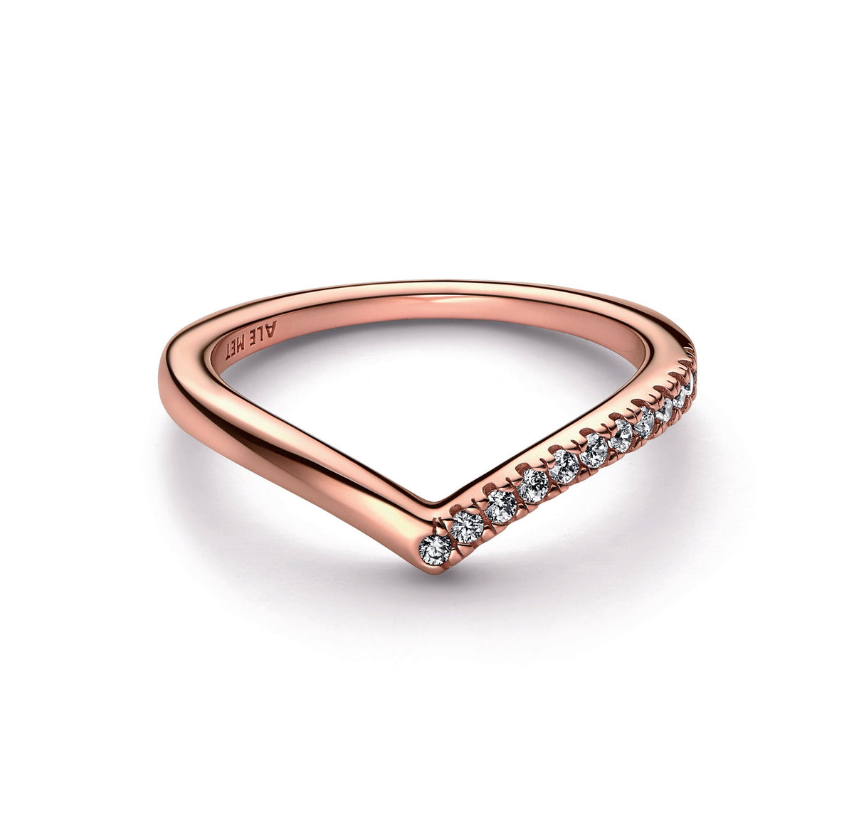 Ring – 14k Rose Gold-Plated – Pandora Timeless Wish Half Sparkling