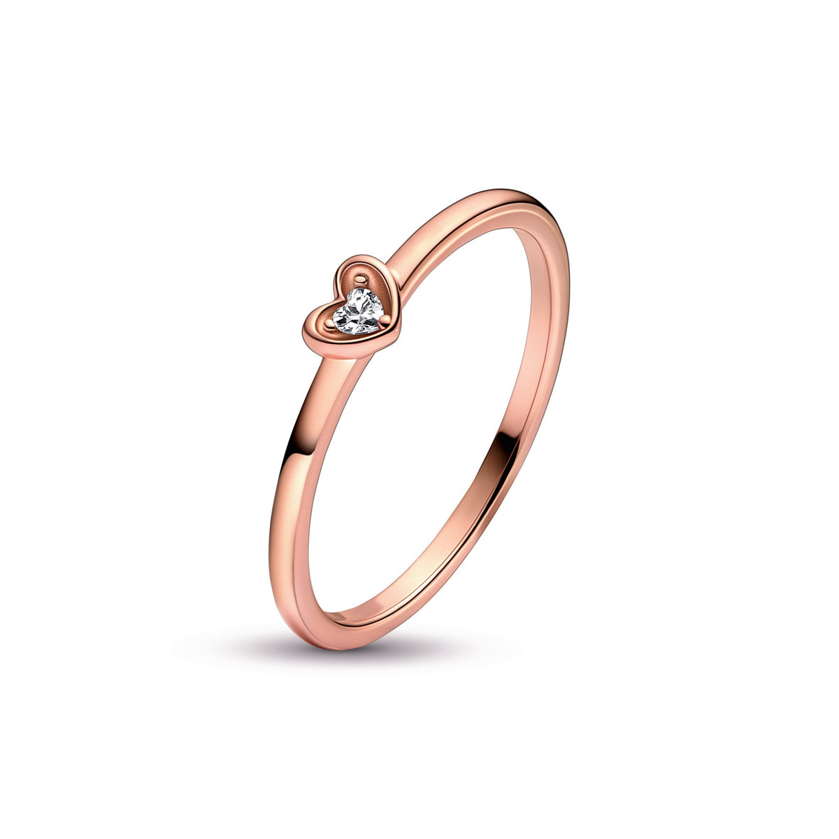Ring – 14k Rose Gold-Plated – Radiant Heart