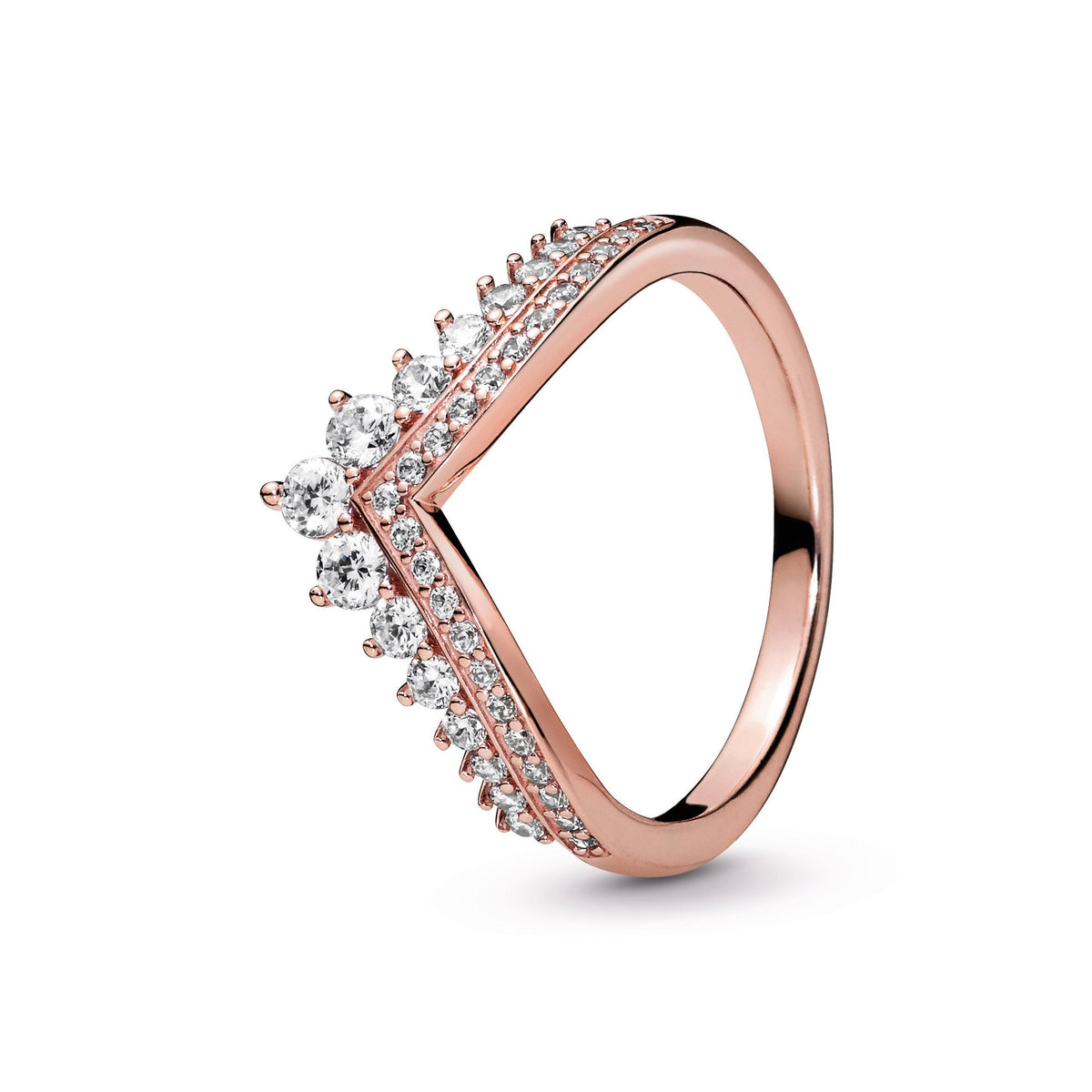 Ring – 14k Rose Gold-Plated – Princess Wishbone