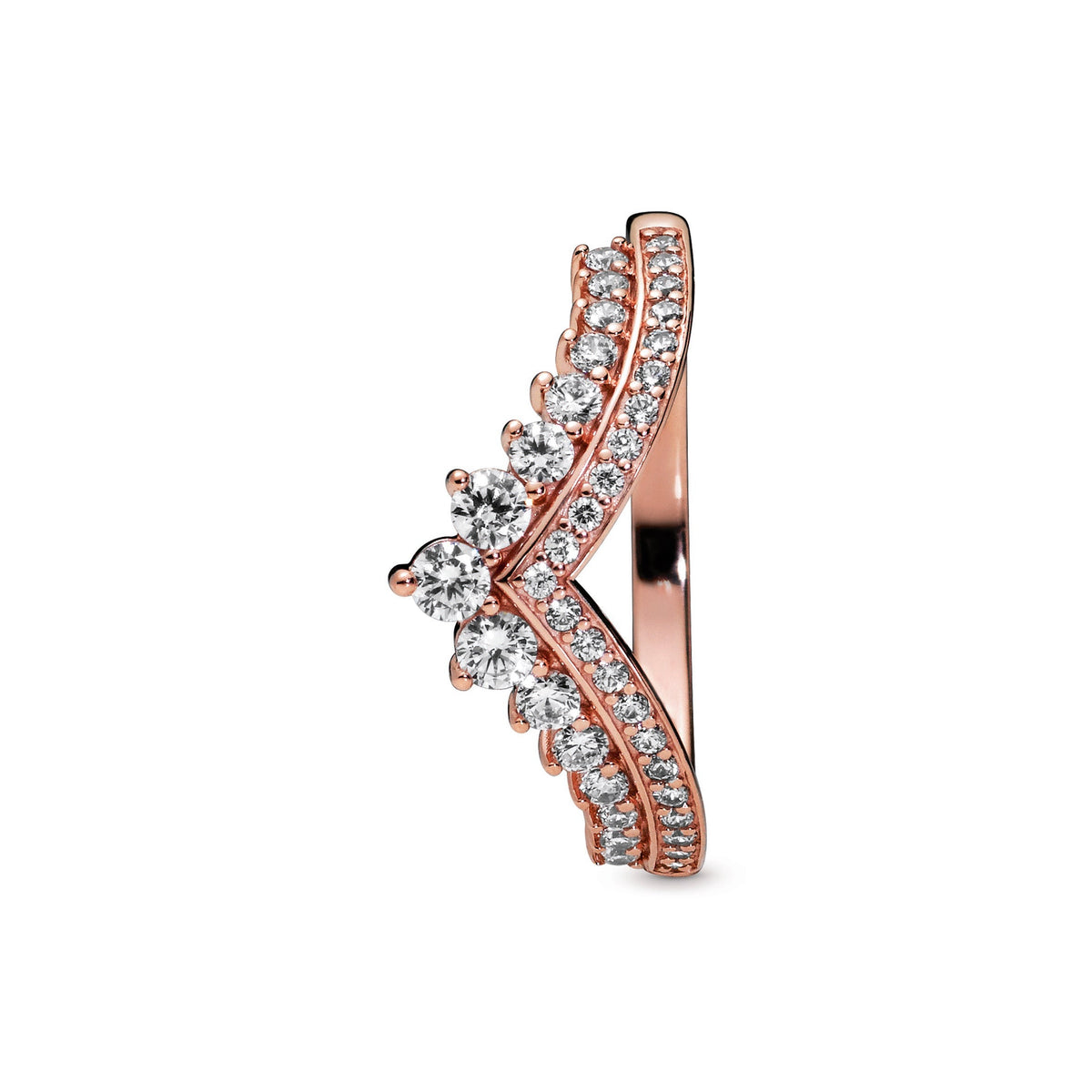 Ring – 14k Rose Gold-Plated – Princess Wishbone