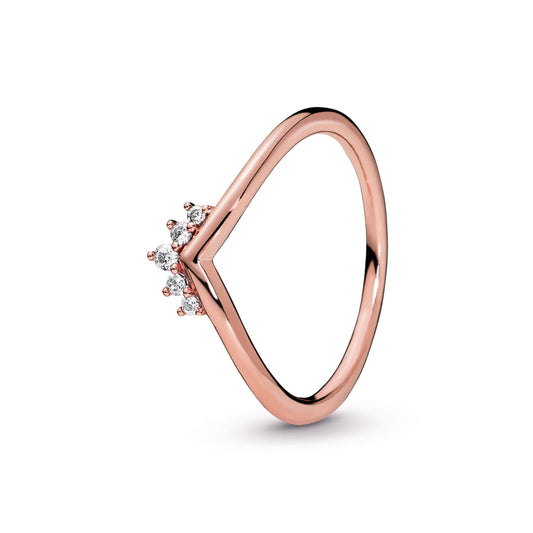 Ring – 14k Rose Gold-Plated – Tiara Wishbone