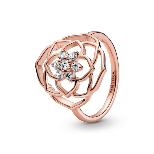 Ring – 14k Rose Gold-Plated – Rose Petals Statement