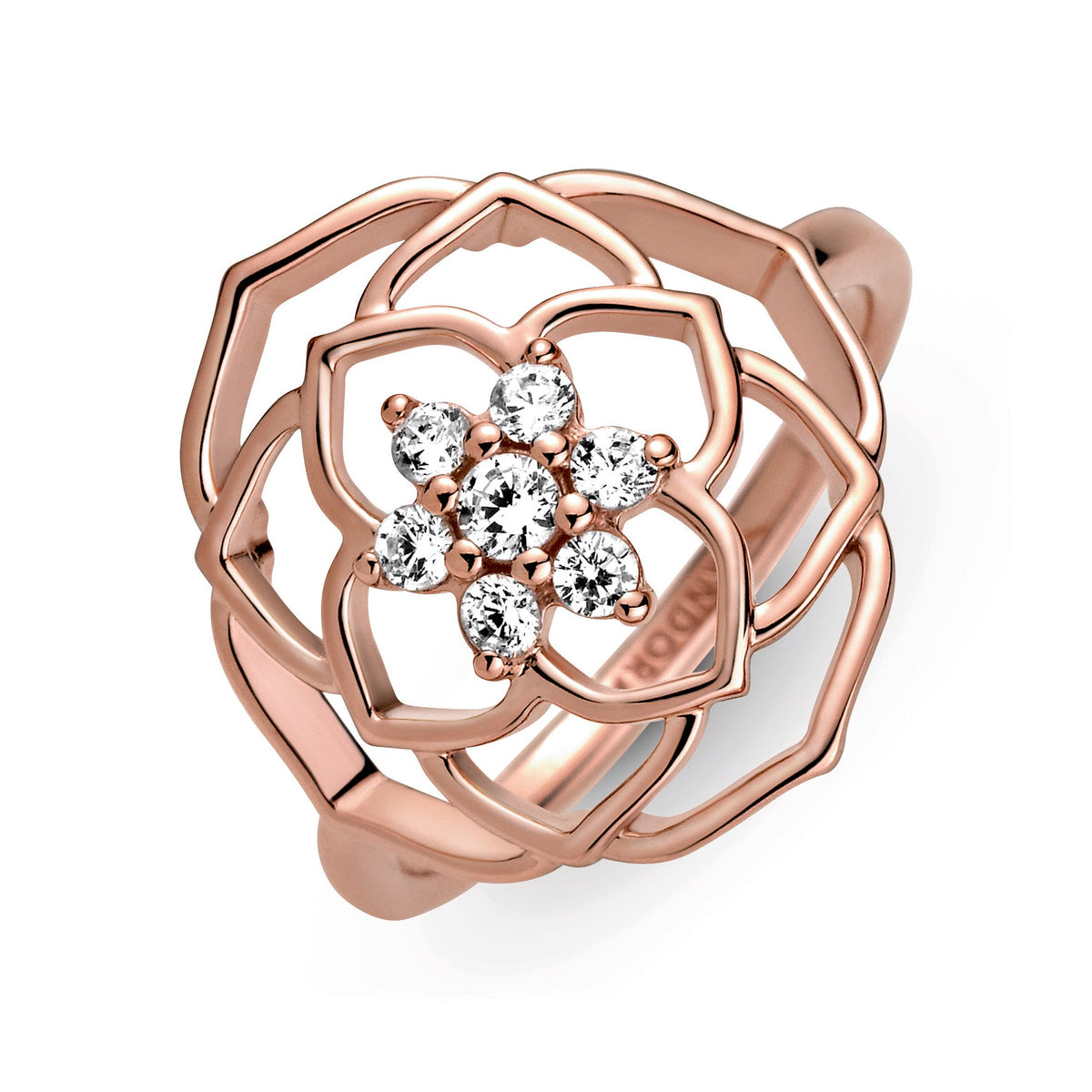 Ring – 14k Rose Gold-Plated – Rose Petals Statement