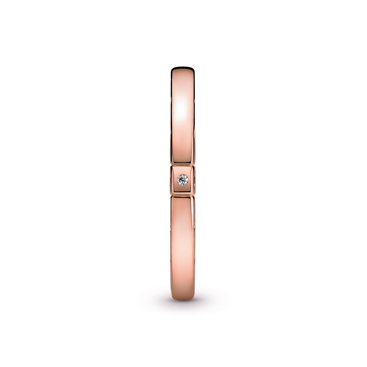 Ring – 14k Rose Gold-Plated – Logo & Hearts
