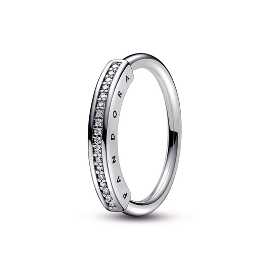 Ring – Sterling Silver – Pandora Signature I-D Pavé