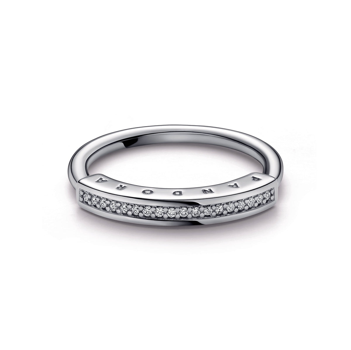 Ring – Sterling Silver – Pandora Signature I-D Pavé