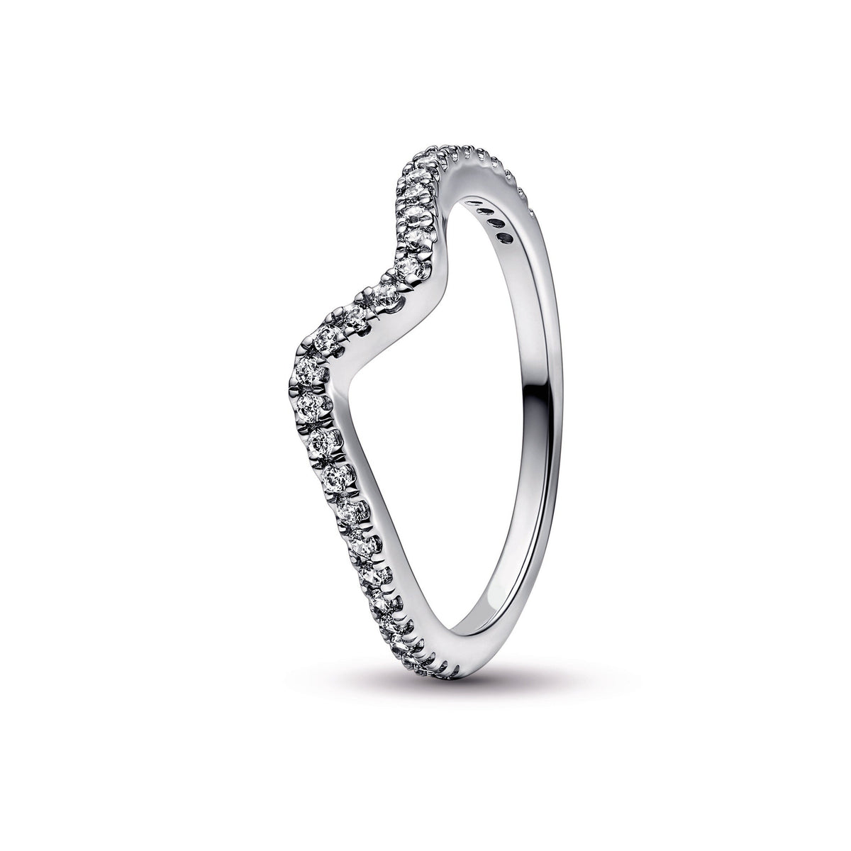 Ring – Sterling Silver – Sparkling Wave