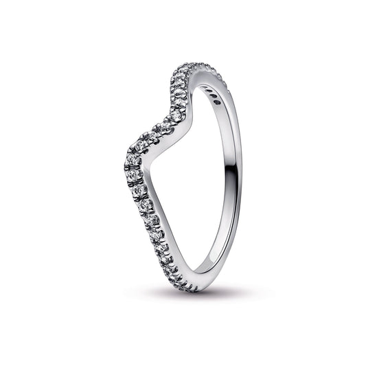 Ring – Sterling Silver – Sparkling Wave