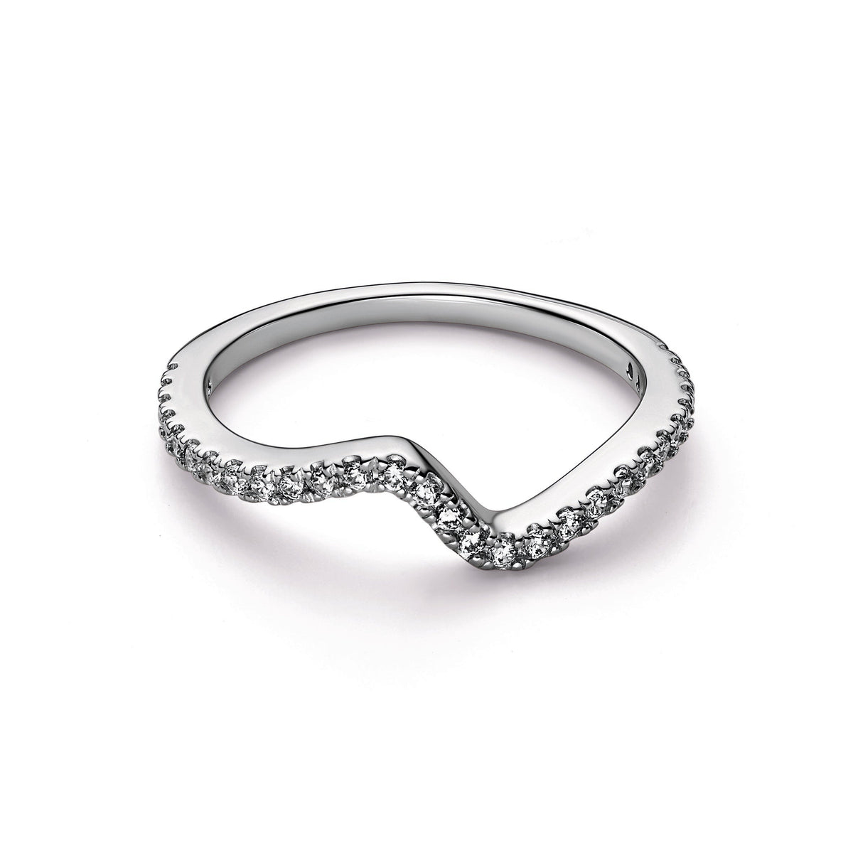 Ring – Sterling Silver – Sparkling Wave