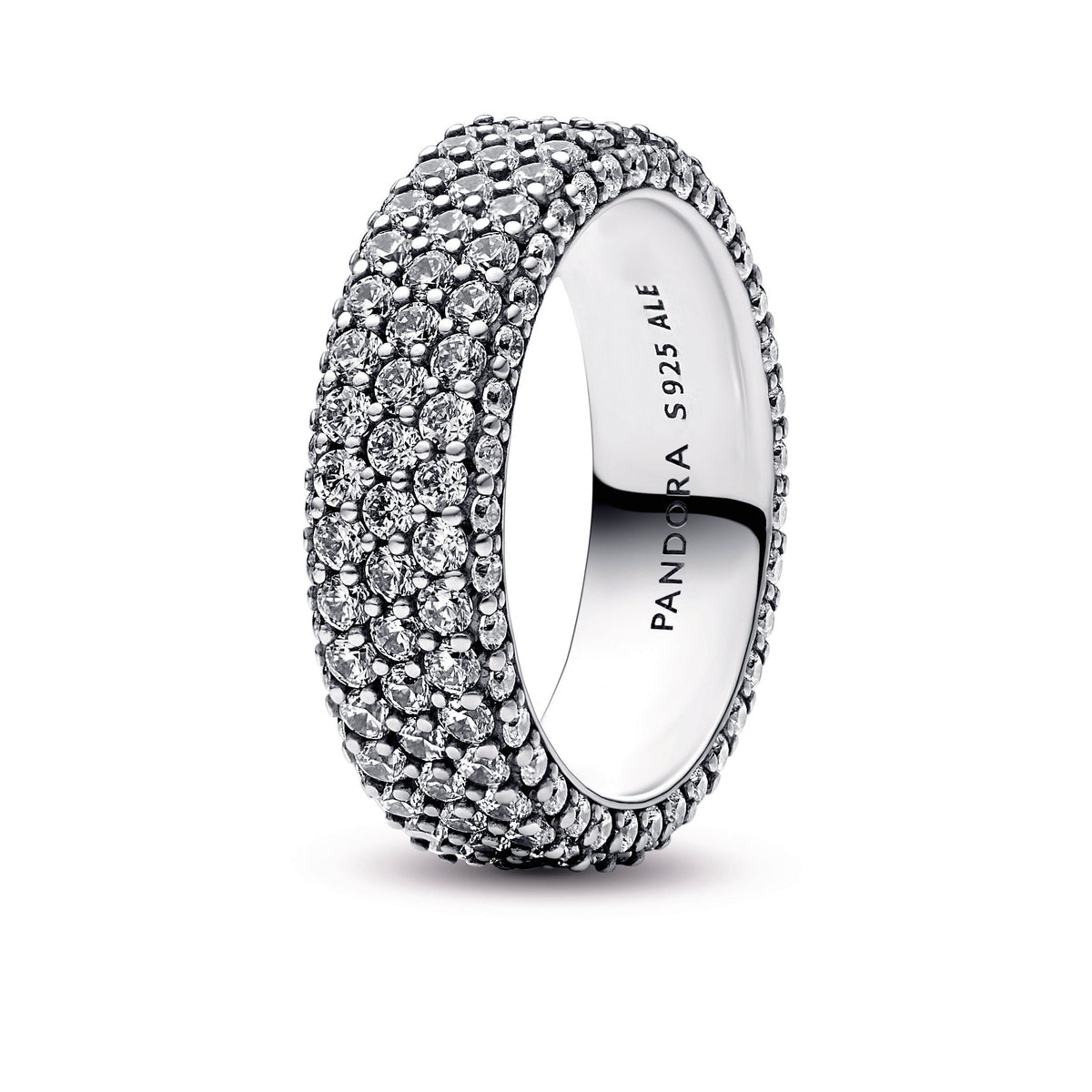 Ring – Sterling Silver – Pandora Timeless Pavé Triple-row