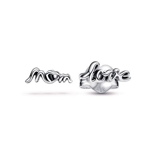 Stud Earrings – Sterling Silver – Love Mum