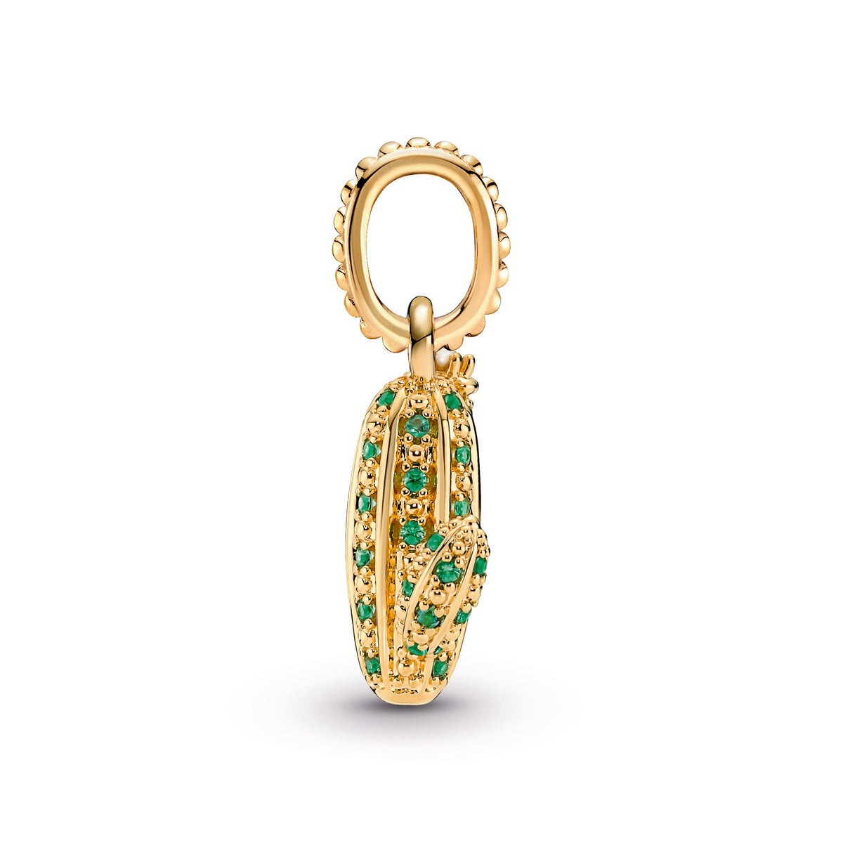 Pendant – 14k Gold-Plated – Sparkling Desert Cactus