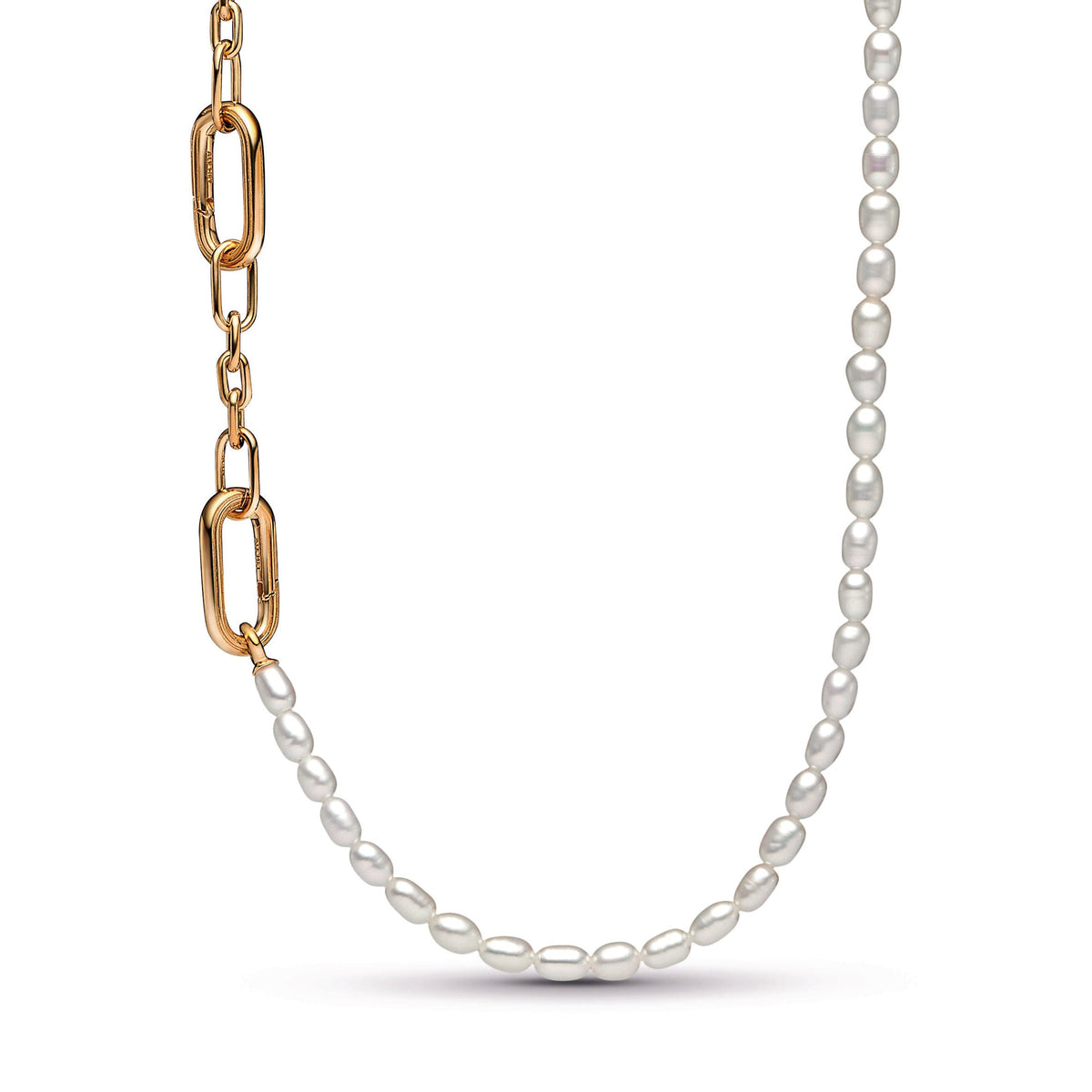 Necklace – 14k Gold-Plated – Pandora ME Slim Treated Freshwater Cultured Pearl