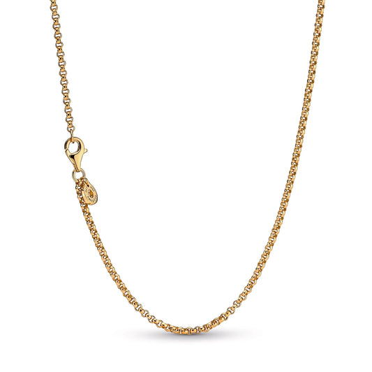 Chain Necklace – 14k Gold-Plated – Rolo