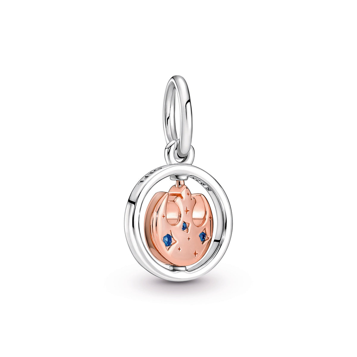 Pendant – 14k Rose Gold-Plated – Star Wars™ Rebel Alliance™ Symbol Spinning