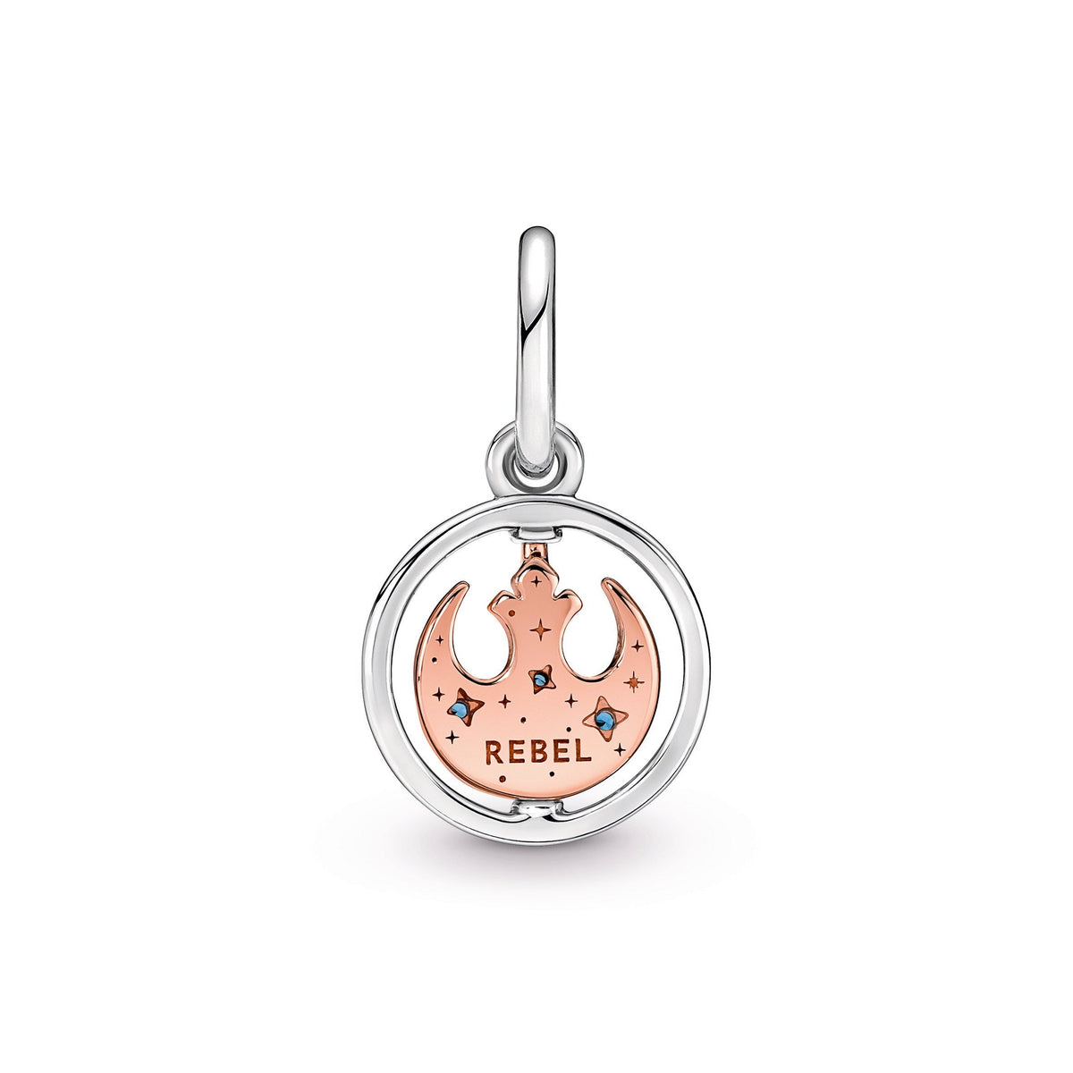 Pendant – 14k Rose Gold-Plated – Star Wars™ Rebel Alliance™ Symbol Spinning