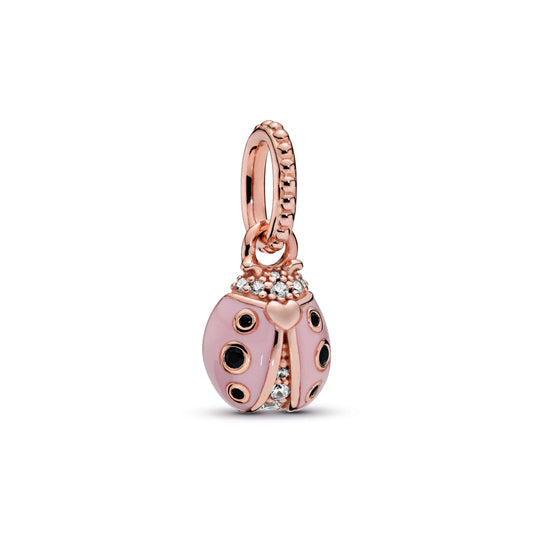 Pendant – 14k Rose Gold-Plated – Pink Ladybird