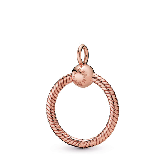 Pendant – 14k Rose Gold-Plated – Pandora Moments Small O