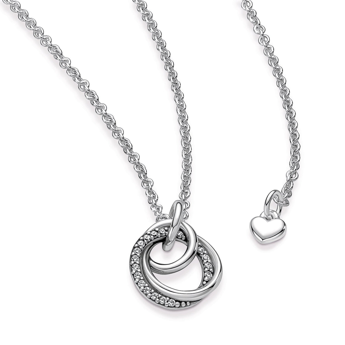 Pendant Necklace – Sterling Silver – Family Always Encircled