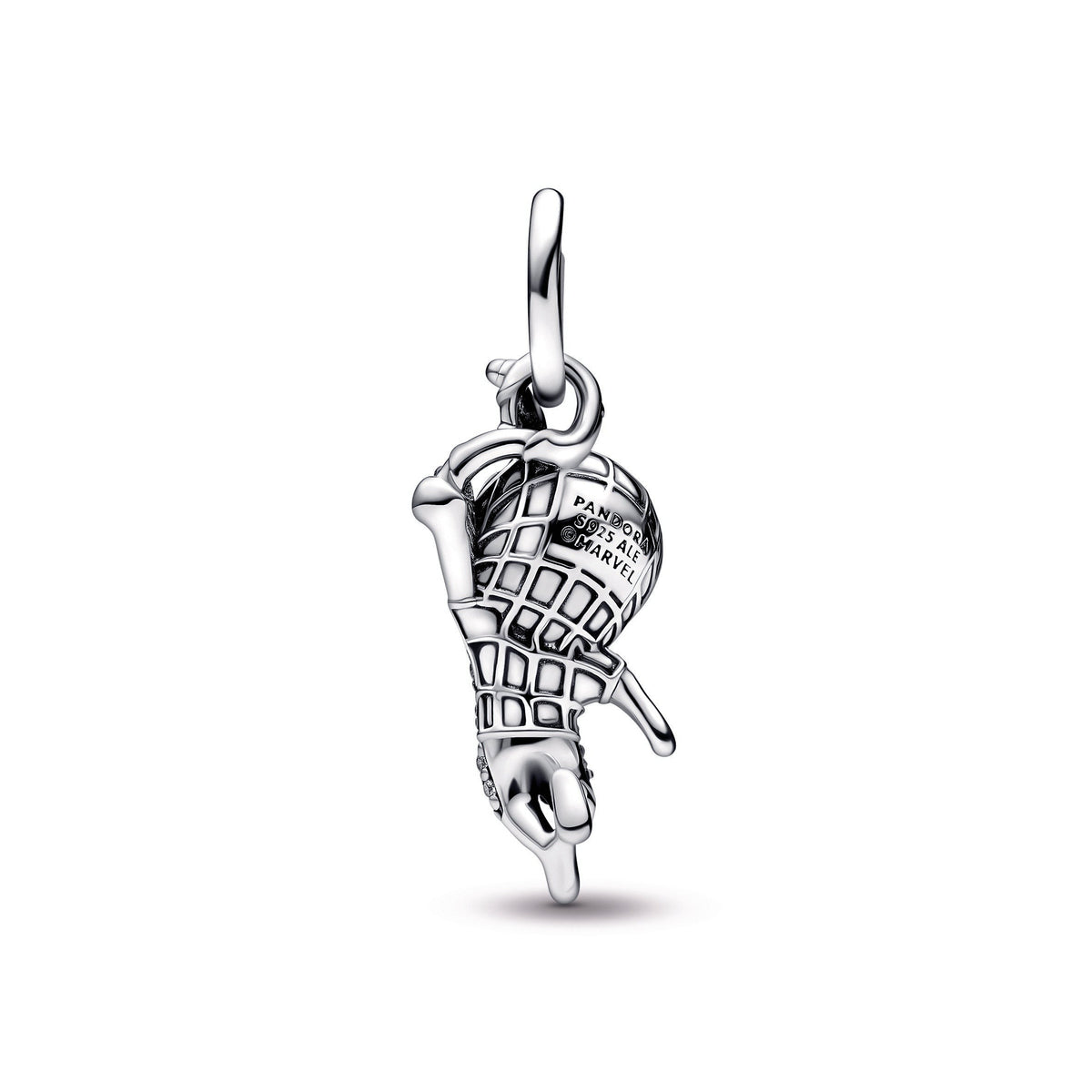 Pendant – Sterling Silver – Marvel Spider-Man Pavé
