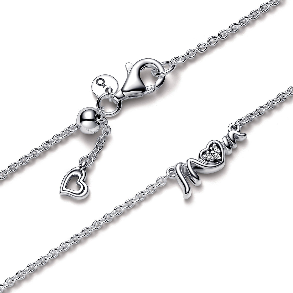 Necklace – Sterling Silver – Mum Pavé Collier
