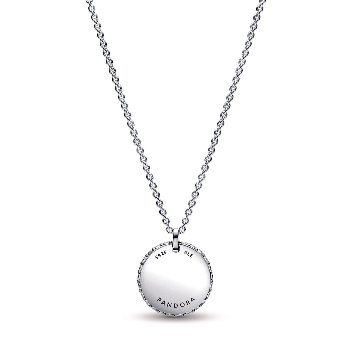 Pendant Necklace – Sterling Silver – Pandora Timeless Pavé Round