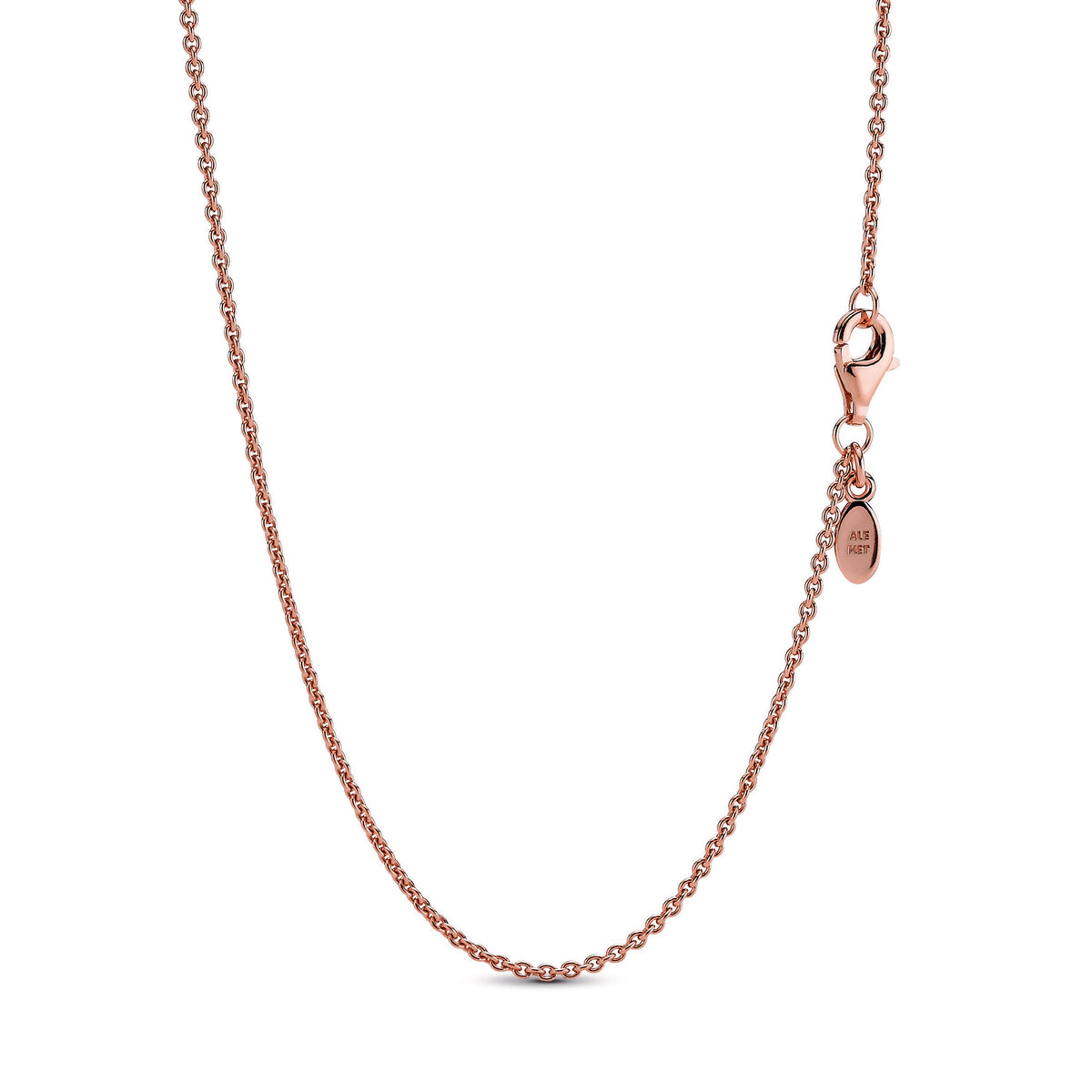 Chain Necklace – 14k Rose Gold-Plated – Classic Cable