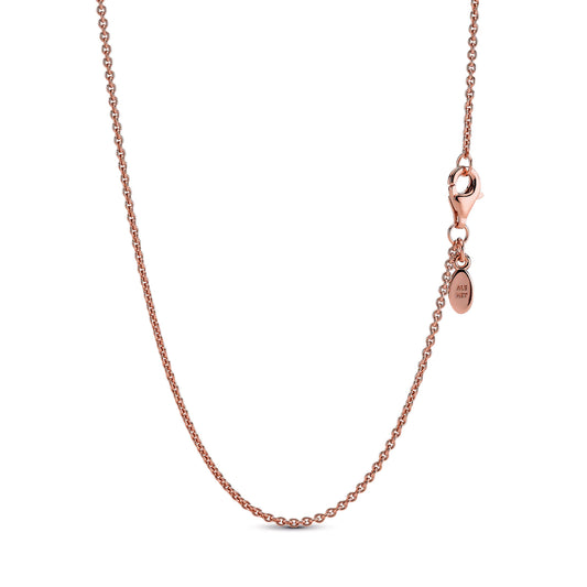 Chain Necklace – 14k Rose Gold-Plated – Classic Cable
