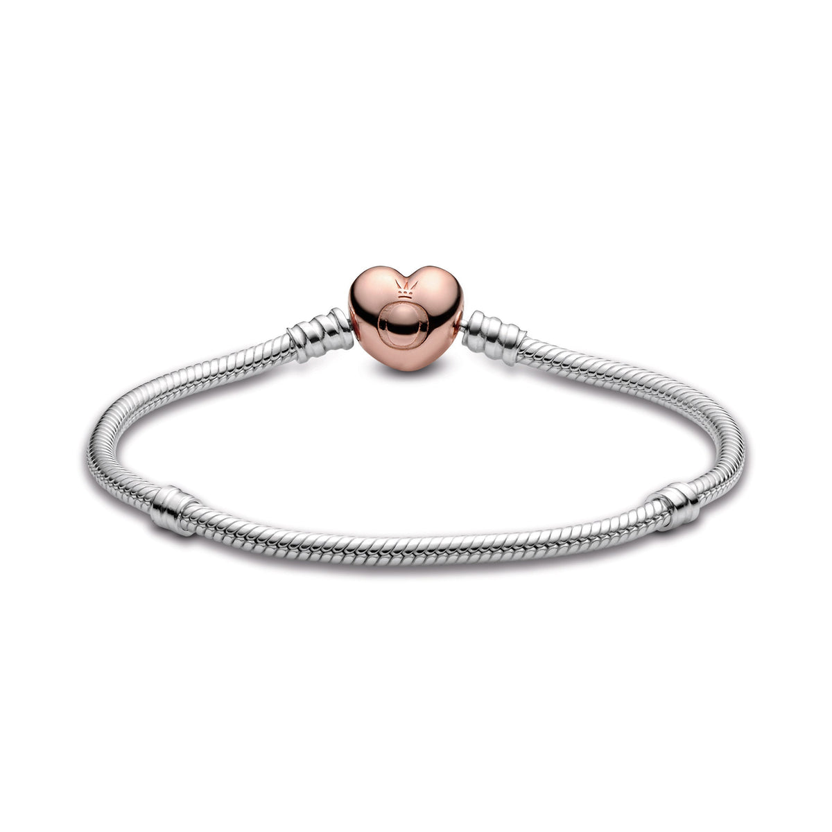 Chain Bracelet – 14k Rose Gold-Plated – Moments Heart & Snake