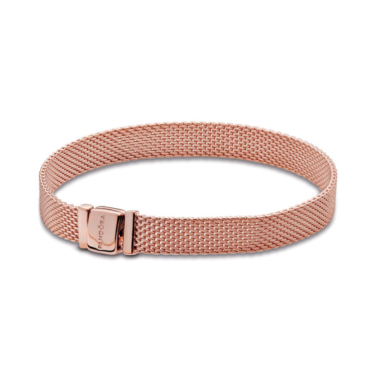 Bracelet – 14k Rose Gold-Plated – Pandora Reflexions Mesh