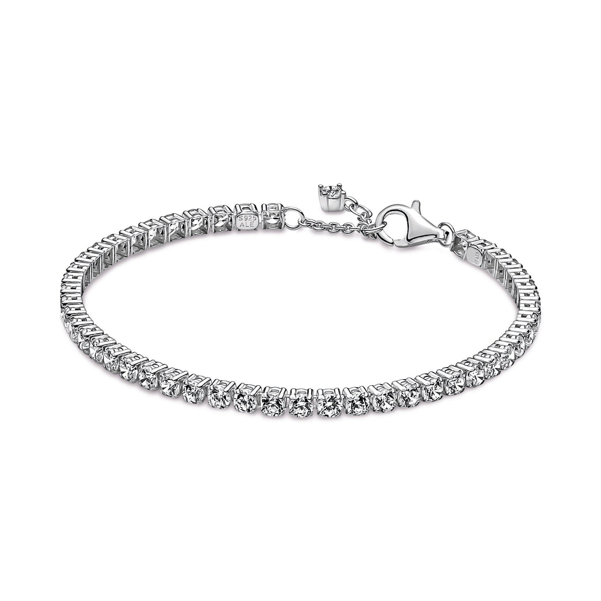 Bracelet – Sterling Silver – Sparkling Tennis