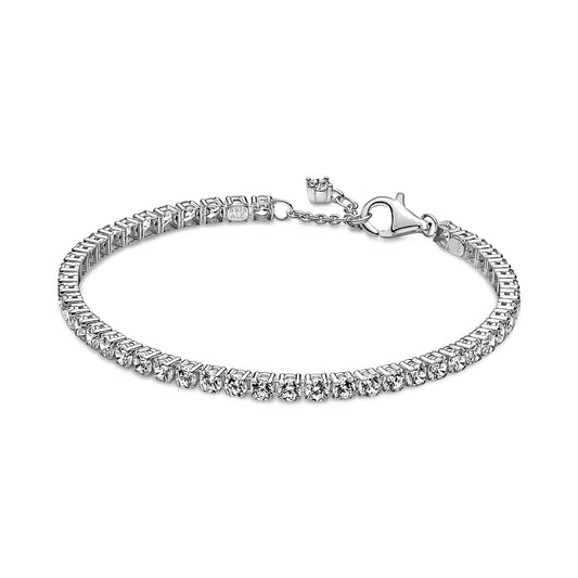 Bracelet – Sterling Silver – Sparkling Tennis