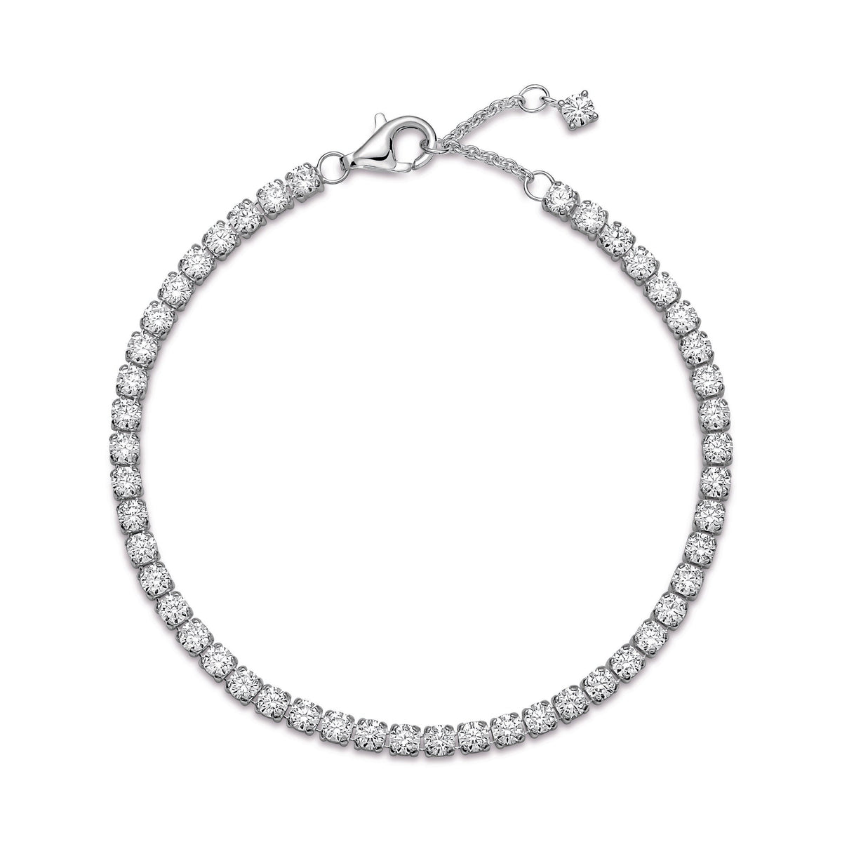 Bracelet – Sterling Silver – Sparkling Tennis