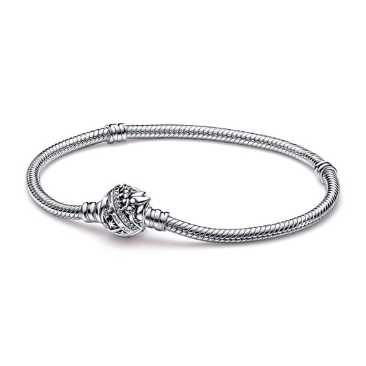 Chain Bracelet – Sterling Silver – Disney Tinker Bell Clasp Moments Snake