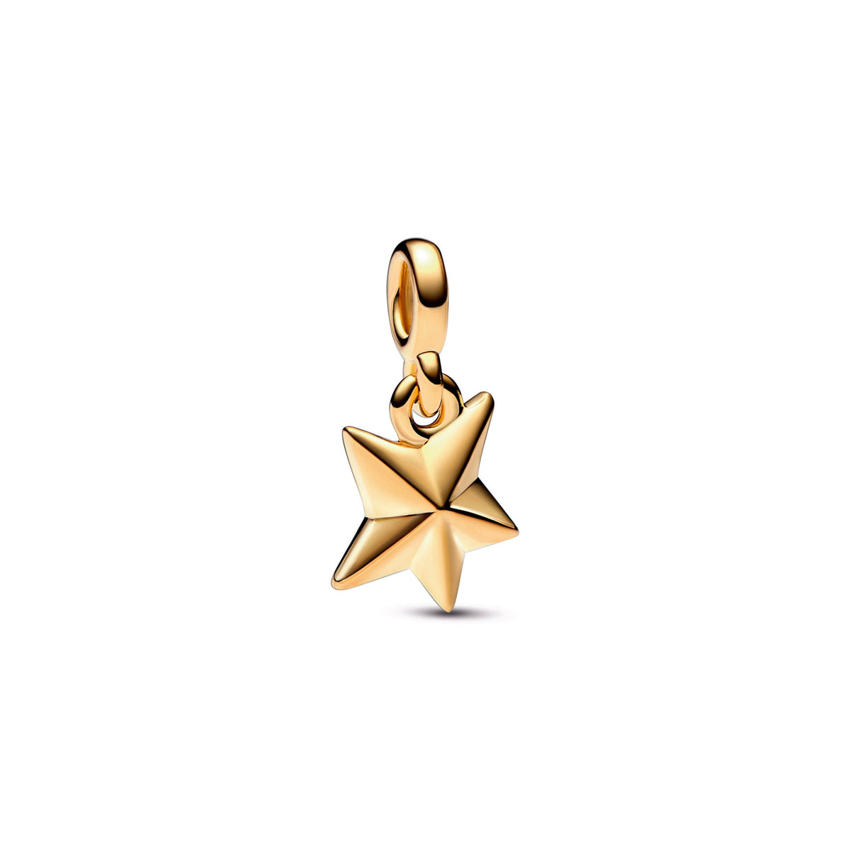 Charm – 14k Gold-Plated – Pandora ME Faceted Star Mini Dangle