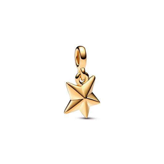Charm – 14k Gold-Plated – Pandora ME Faceted Star Mini Dangle