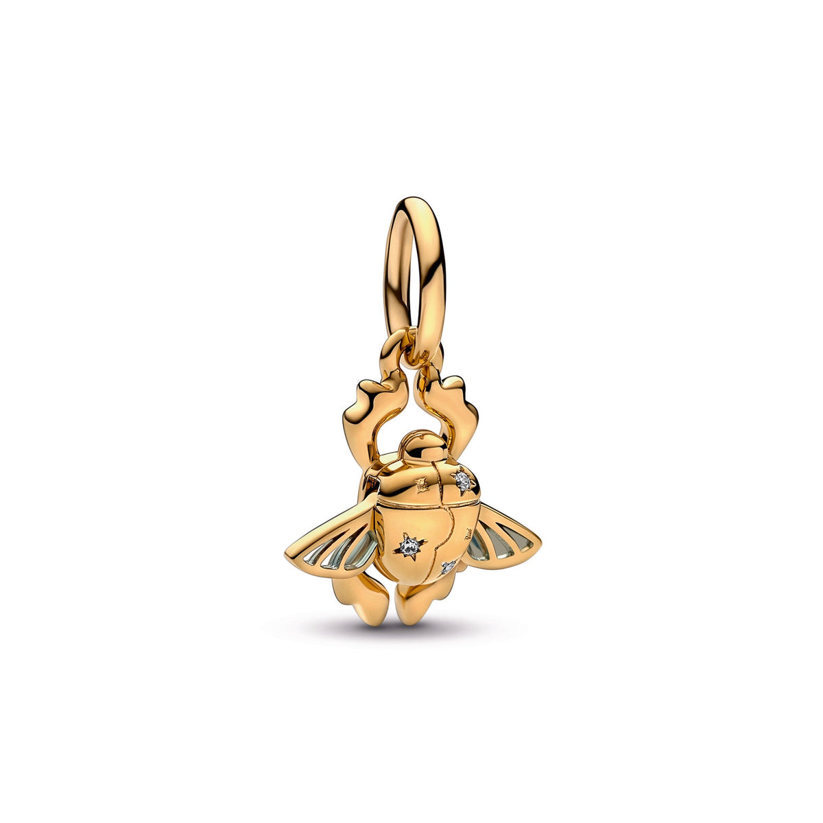 Dangle Charm – 14k Gold-Plated – Disney Aladdin Scarab Beetle