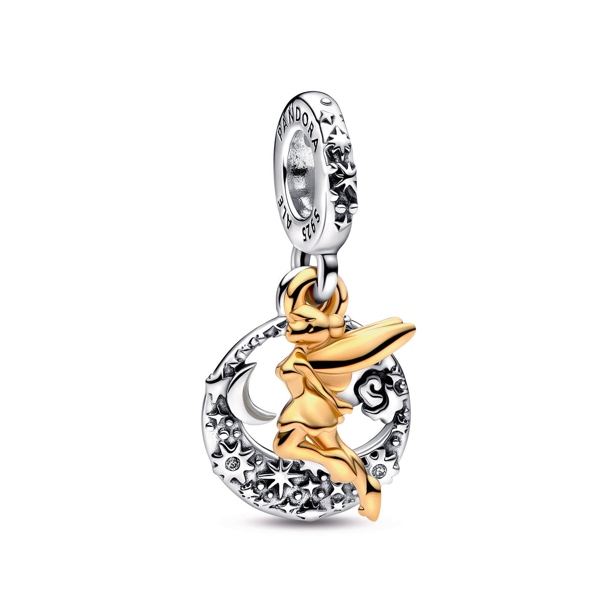 Dangle Charm – 14k Gold-Plated – Disney Tinker Bell Celestial Night
