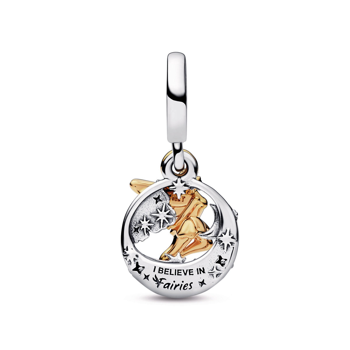Dangle Charm – 14k Gold-Plated – Disney Tinker Bell Celestial Night