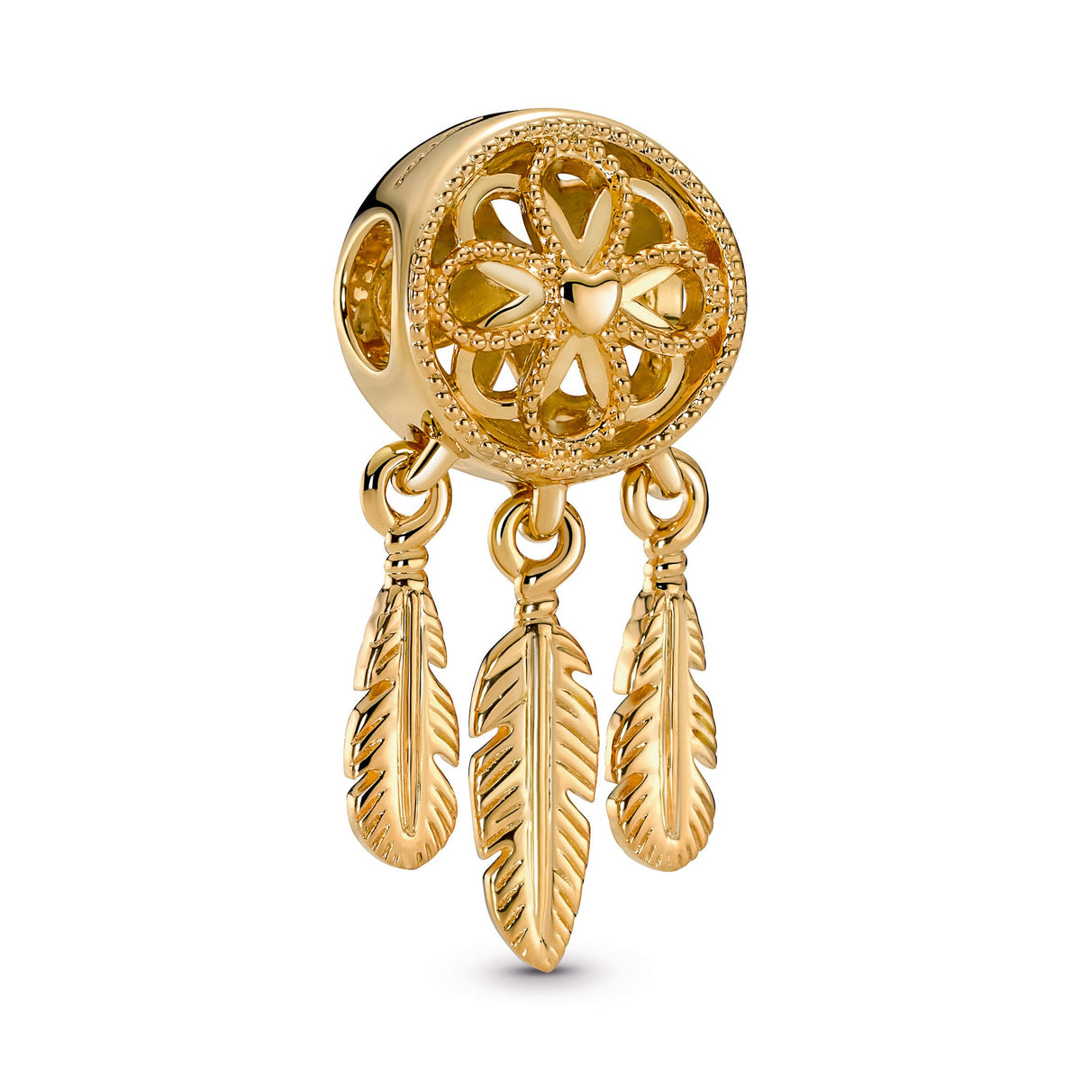 Charm – 14k Gold-Plated – Spiritual Dreamcatcher